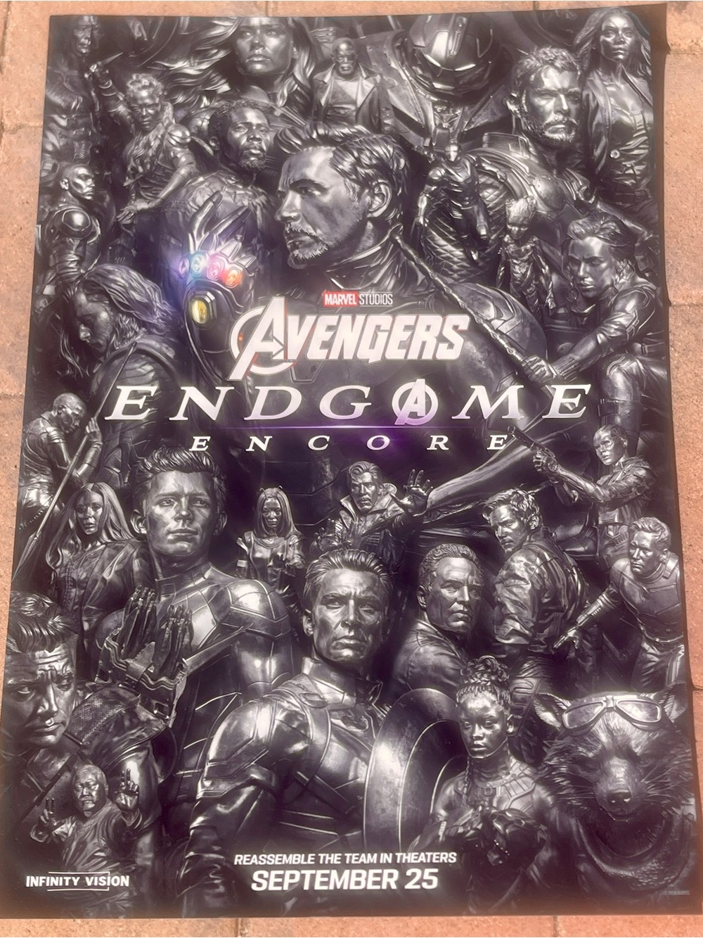 LIMITED EDITION Original Avengers: Endgame Encore Embossed Foil 13x19" Poster